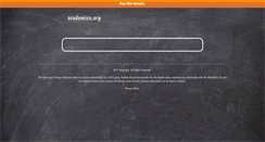 Desktop Screenshot of academics.org