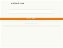 Tablet Screenshot of academics.org