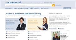 Desktop Screenshot of academics.at